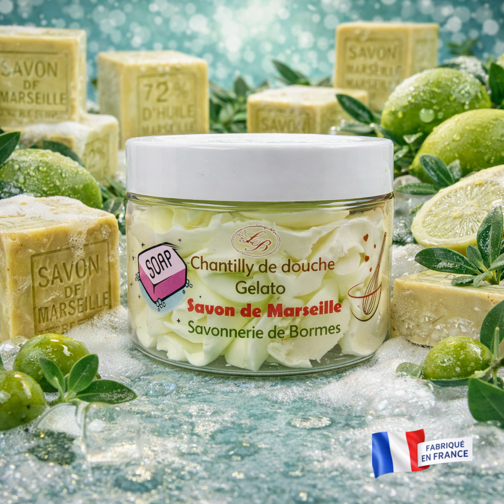 Chantilly de douche -Savon de Marseille