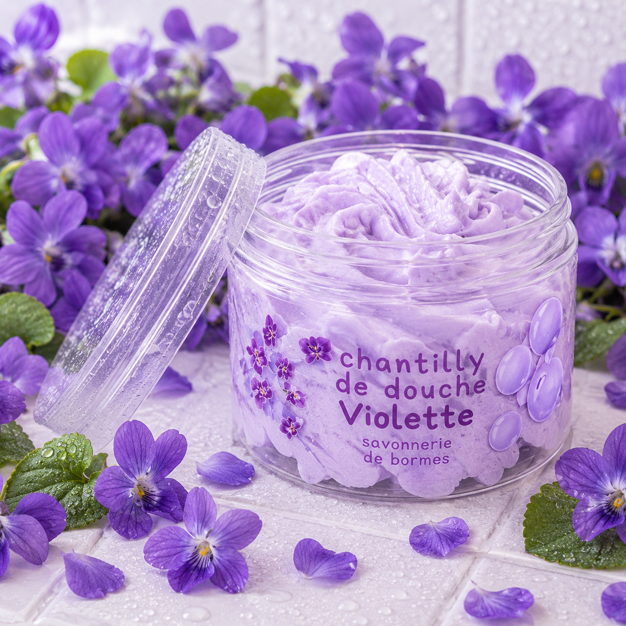 Chantilly de douche -Violette