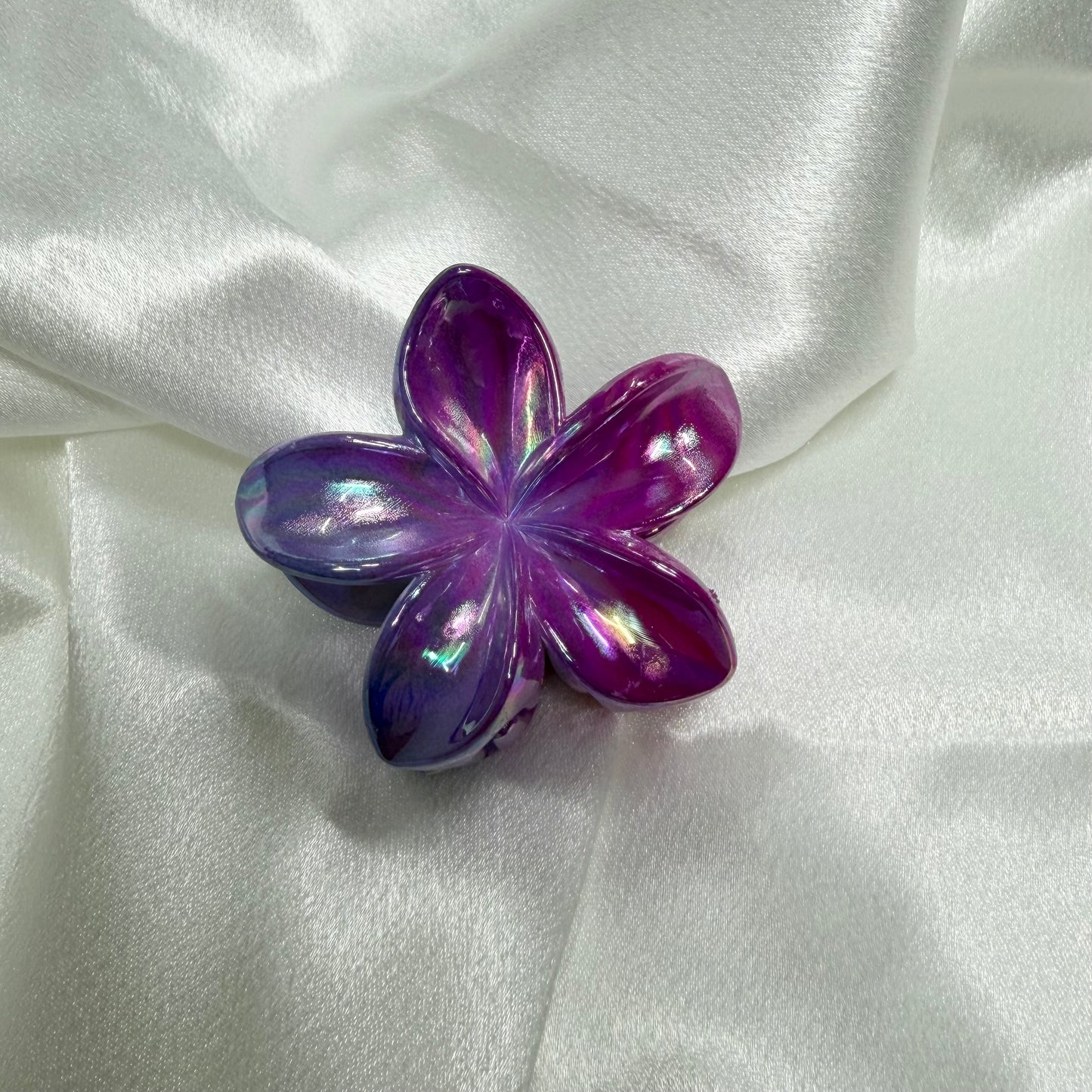 Pince fleur de monoï - violet dream
