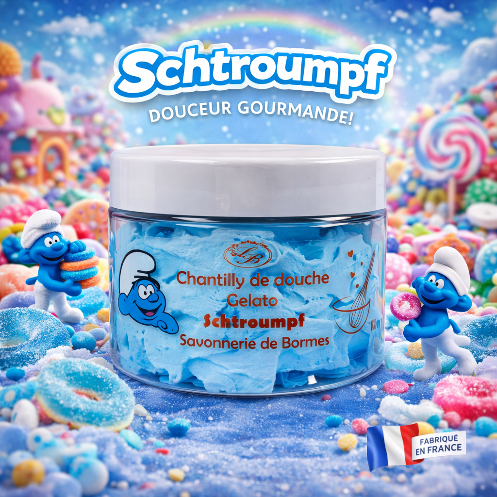 Chantilly de douche -Schtroumpf