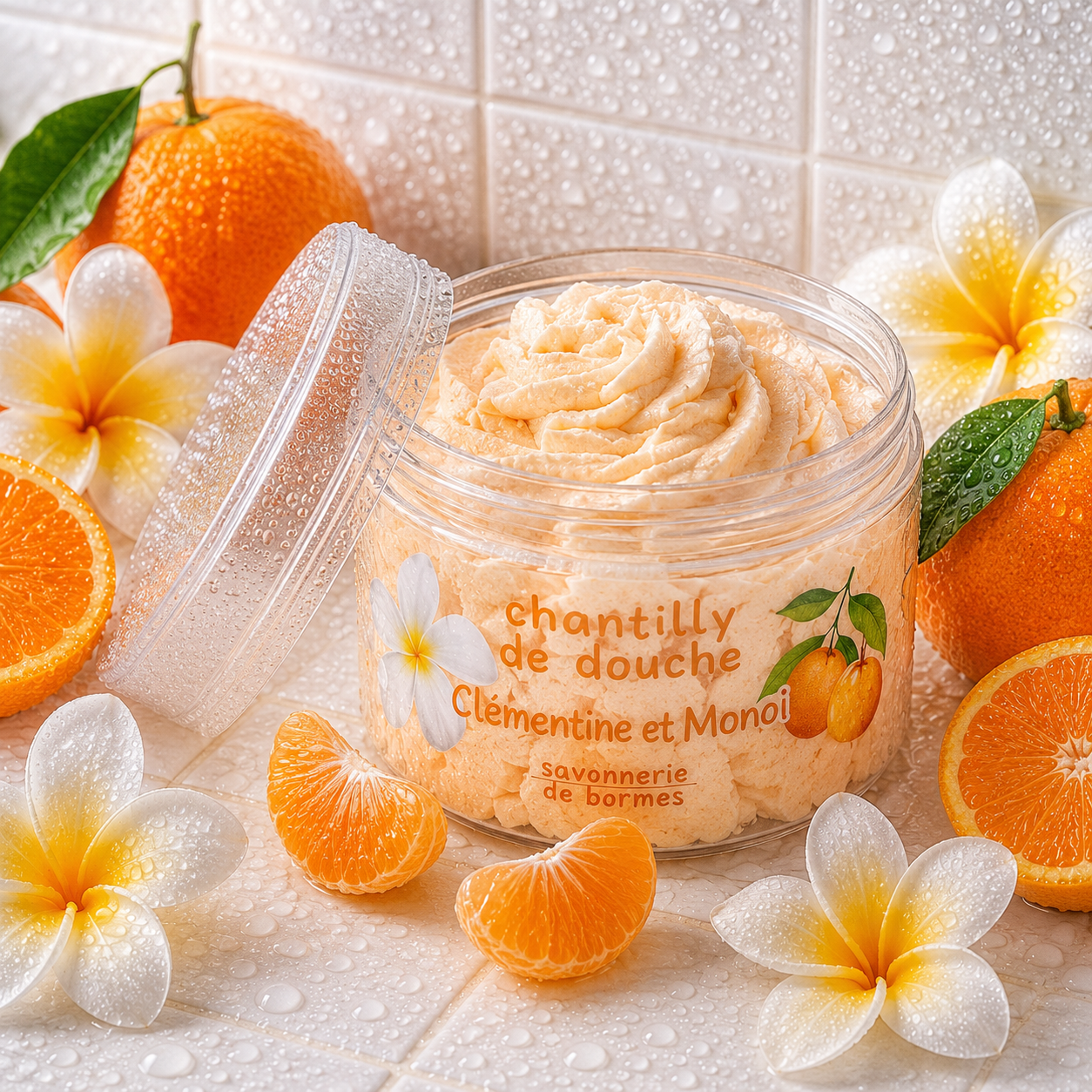 Chantilly de douche -Clémentine Monoï