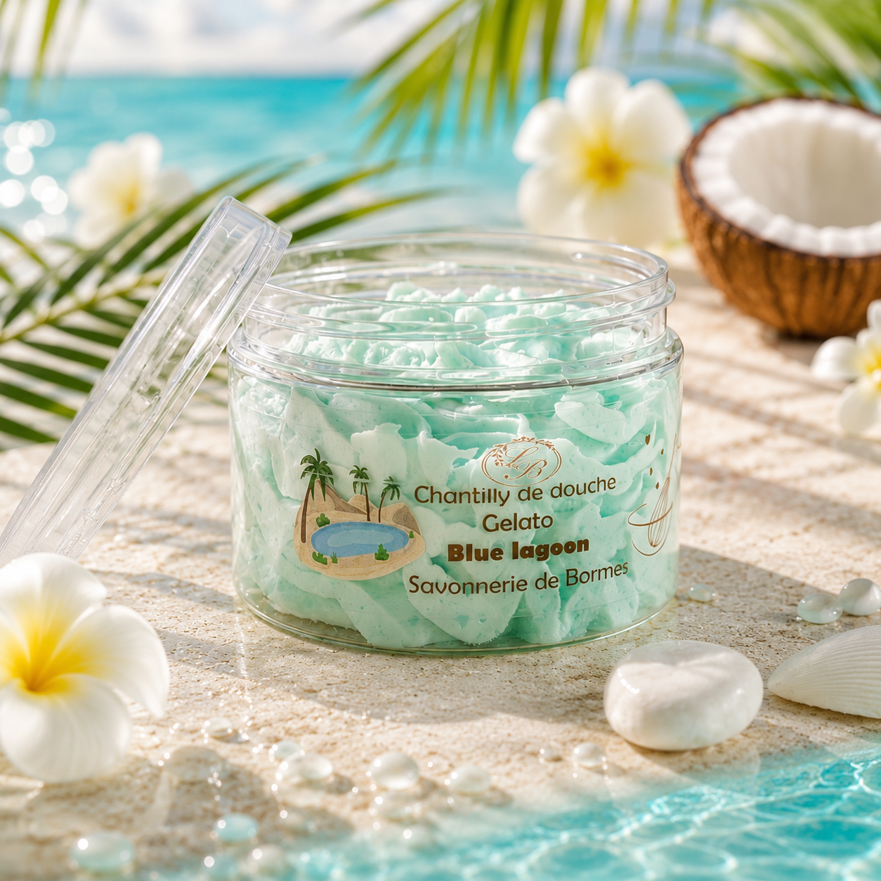 Chantilly de douche -Blue Lagoon