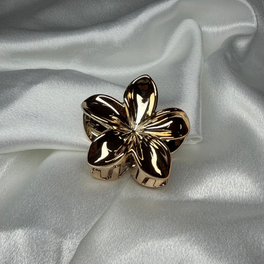 Petite pince fleur de monoï Doré