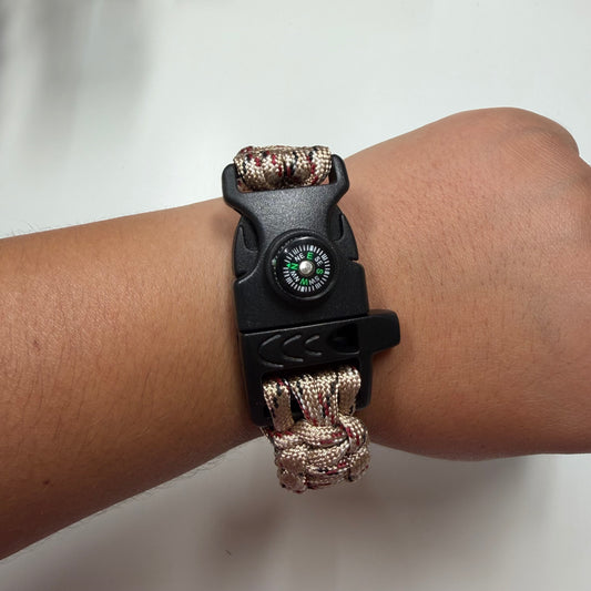 Bracelet de survie beige
