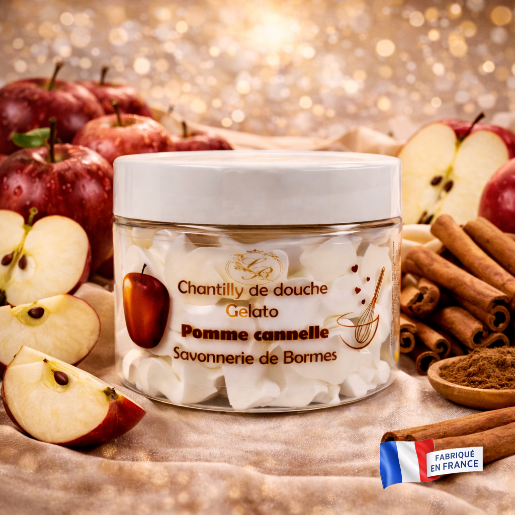 Chantilly de douche -Pomme Canelle
