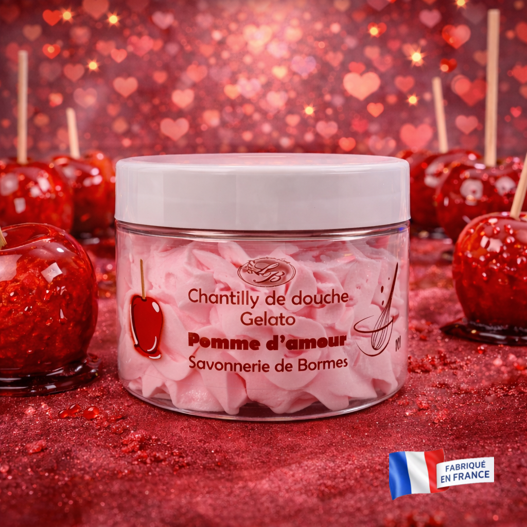 Chantilly de douche -Pomme d’amour