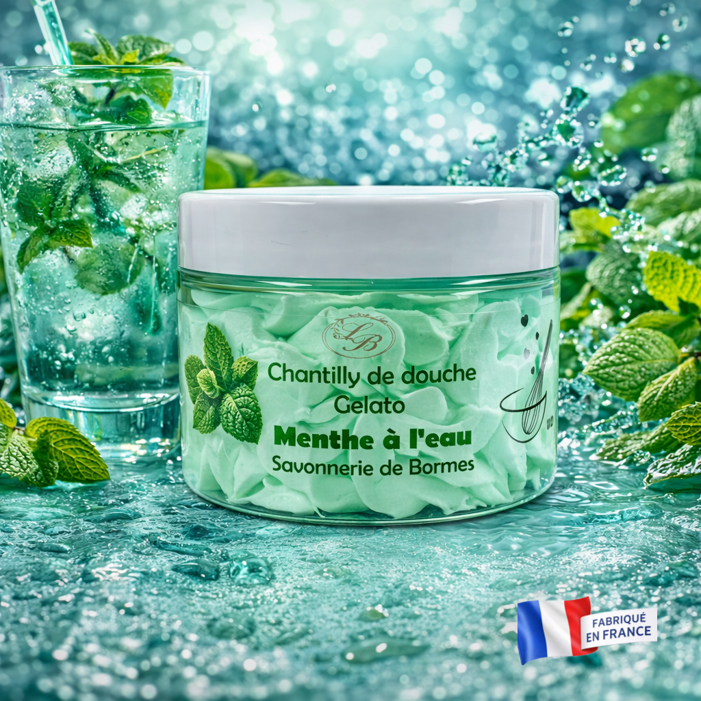 Chantilly de douche -Menthe à l’eau
