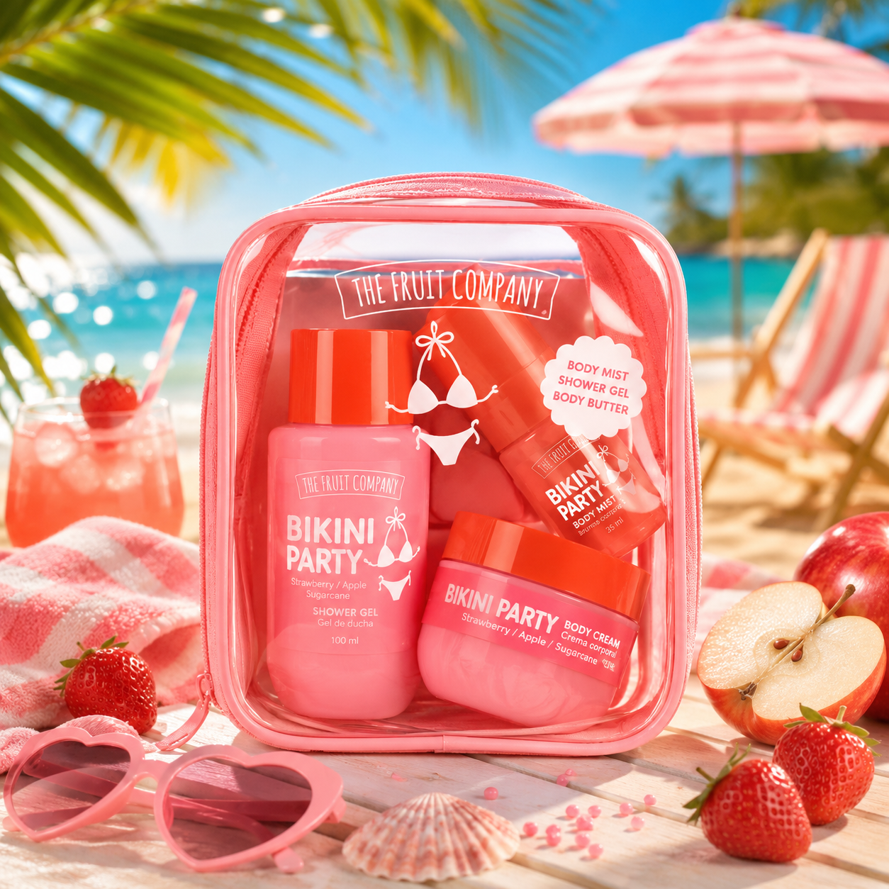 Trousse de voyages - Fraise, Pomme, Sucre